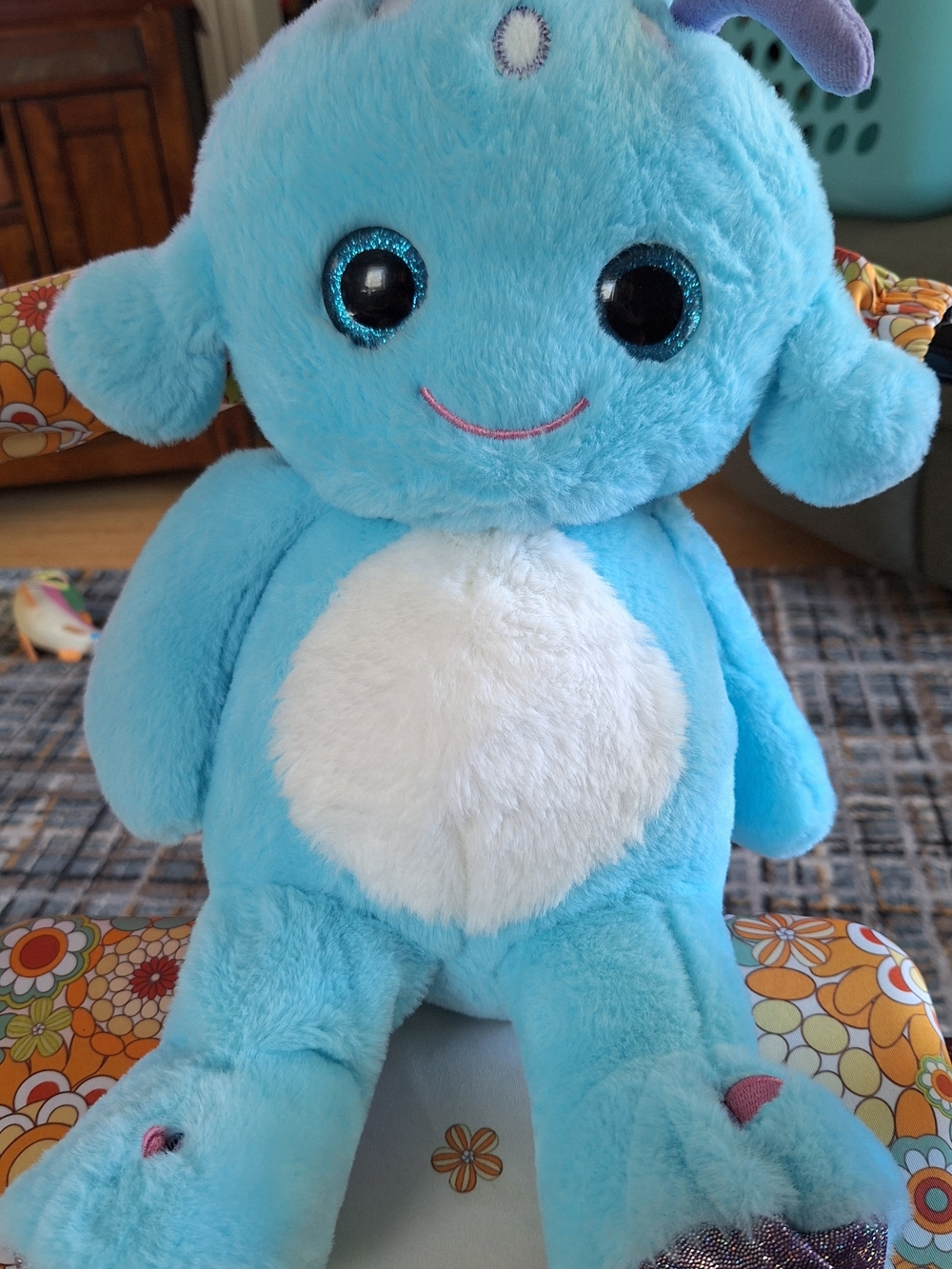 Blue Plush Kids Toy Stuffed Alien